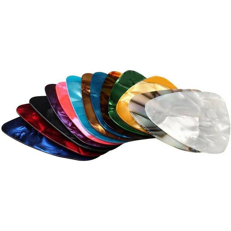 20X Multicolor Celluloid Acoustic Electric Guitar Picks Plectrums Thin 0.46mm