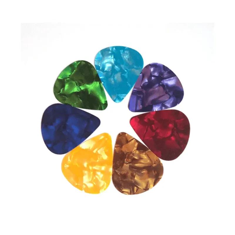 20X Multicolor Celluloid Acoustic Electric Guitar Picks Plectrums Thin 0.46mm