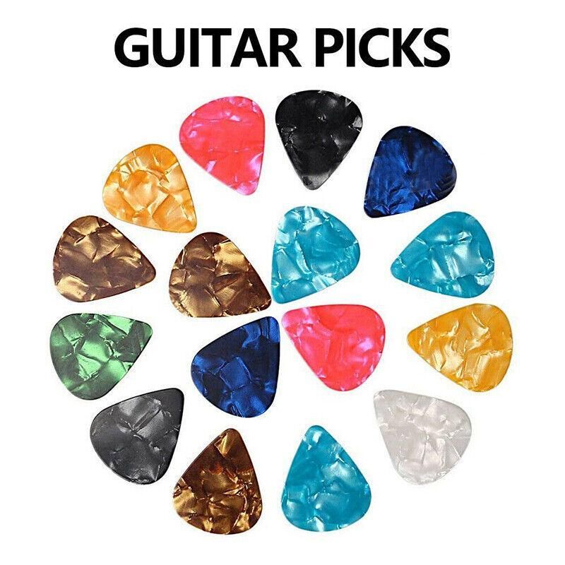 20X Multicolor Celluloid Acoustic Electric Guitar Picks Plectrums Thin 0.46mm
