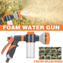 High Pressure Foam Spray Nozzle 8 Mode Garden Hose Car Wash Cleaning Tool