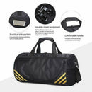 Gym Duffle Bag Waterproof Taekwondo Travel Duffel Bag Outdoor Large Size Black - Black+Siver