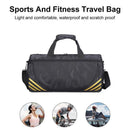 Gym Duffle Bag Waterproof Taekwondo Travel Duffel Bag Outdoor Large Size Black - Black+Siver