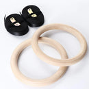 Adjustable Birch Gymnastics Rings for Home Fitness Exercise Equipment