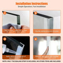 Silicone Sealing Strip Weatherproof Soundproof Door Window Seal for Home Office - 1 x 100CM