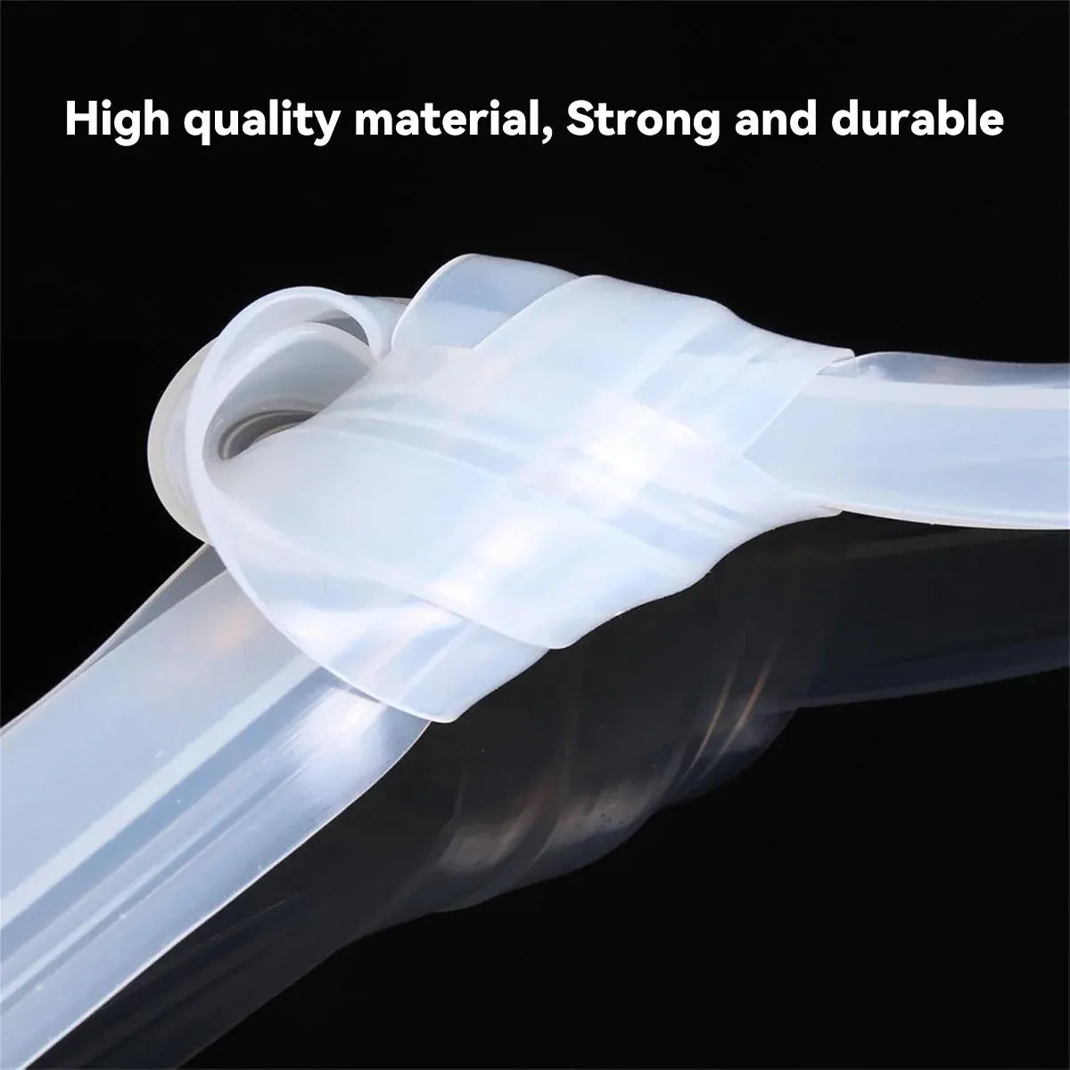 Silicone Sealing Strip Weatherproof Soundproof Door Window Seal for Home Office - 0.6 x 100CM