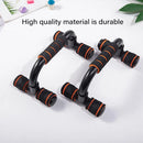 H Shaped Push Up Bars Home Fitness Equipment for Chest Arm Shoulder Training - Red