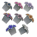 8Pack Rhinestone Hair Comb Non-Slip Simple All-Match Hair Accessories Fork Comb