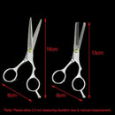2Pcs Hair Cutting Thinning Scissors Set 6 Inch Salon Barber Shears Tool Kit