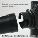 2in1 Angle Grinder Blow Dryer Suction Converter Power Tool Accessories Kit