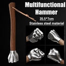 Stainless Steel Multi Functional Fist Hammer Durable Emergency for Car Home Use