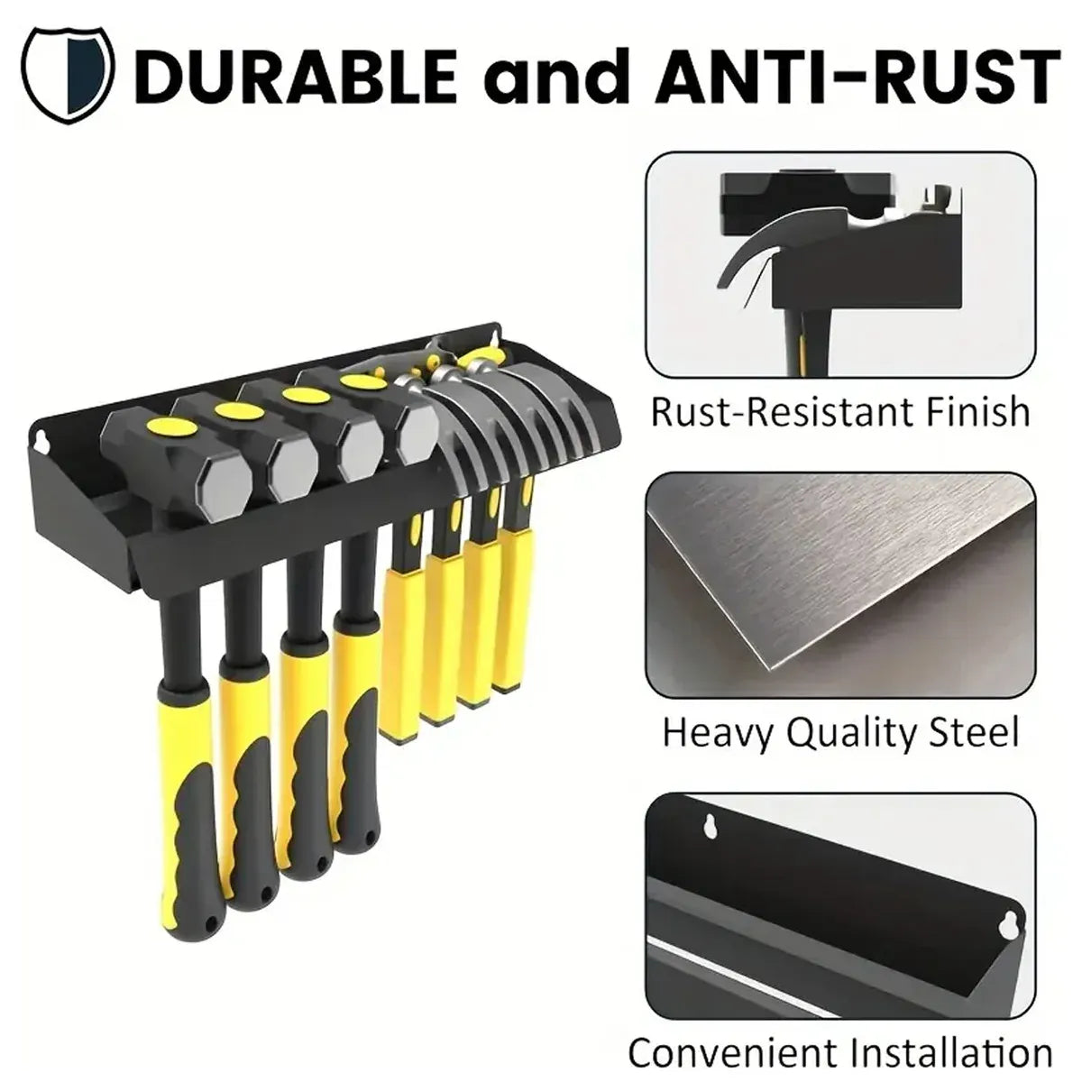 Multi Function Tool Rack Garage Storage Shelf Metal Organizer for Tools Hardware