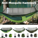 Camping Hammock Tent Set Double Outdoor Hanging Bed With Mosquito Net For Travel - Green