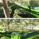 Camping Hammock Tent Set Double Outdoor Hanging Bed With Mosquito Net For Travel - Green