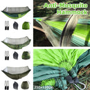 Camping Hammock Tent Set Double Outdoor Hanging Bed With Mosquito Net For Travel - Green