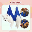 L Size Hammock Helper Pet Dog Cat Grooming Restraint Bags For Bathing Trimming Nail - Red