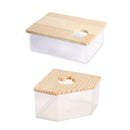 Transparent Acrylic Hamster Bathroom Dual Use Large Toilet Bath Sand Urine Basin - Five-pointed star