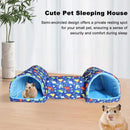 Small Pet Hamster Nest House Cotton Tunnel Comfortable Bedding for Hamsters - Pink