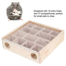 Wooden Hamster Maze Toy Interactive Small Pet Toy for Hamsters and Small Animals