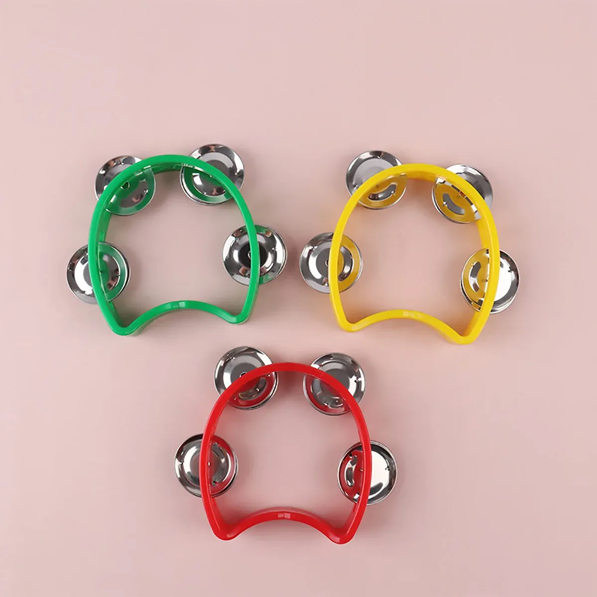 Hand Cranked Bell Set 4PCS Four Ring Bells Hand Held Musical Instrument