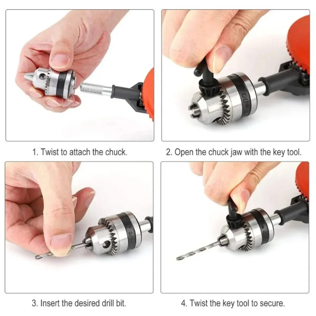 Manual Hand Drill Tool 3 8 Inch Woodworking DIY Punch Multifunctional Drill
