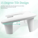 Manicure Hand Rest PU Leather Nail Arm Cushion Portable Tilting Detachable Pad
