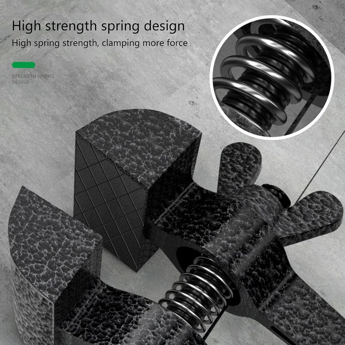 Portable Handheld Vise Clamp Grip Durable Steel High Clamping Force Easy to Use