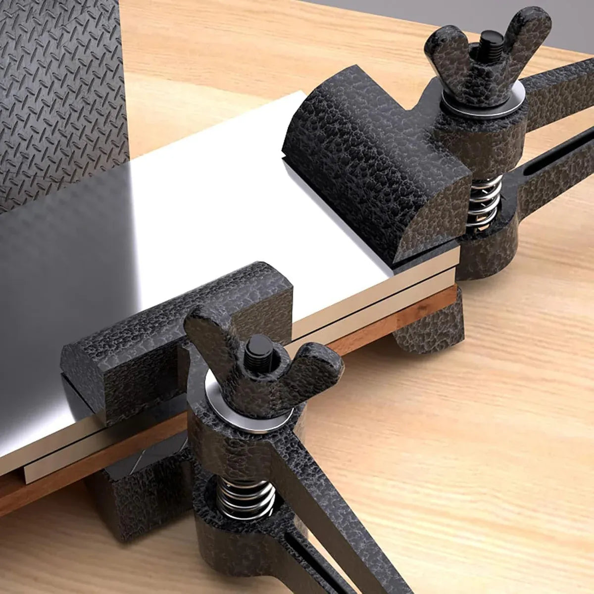 Portable Handheld Vise Clamp Grip Durable Steel High Clamping Force Easy to Use