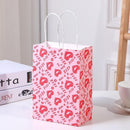 30x Valentines Day Love-Themed Tote Bag Elegant Kraft Paper Handbag Lightweight - Y166