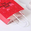 30x Valentines Day Love-Themed Tote Bag Elegant Kraft Paper Handbag Lightweight - Y167