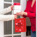 30x Valentines Day Love-Themed Tote Bag Elegant Kraft Paper Handbag Lightweight - Y173