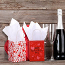 30x Valentines Day Love-Themed Tote Bag Elegant Kraft Paper Handbag Lightweight - Y173