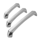 Cabinet Door Handle Bright Silver Modern Simple Wardrobe Kitchen Bathroom Pull - 128mm
