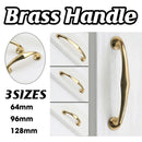 Copper Cabinet Handles Gold Drawer Pulls 3 Sizes Simple Closet Door Handle - 128mm