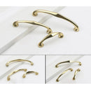 Copper Cabinet Handles Gold Drawer Pulls 3 Sizes Simple Closet Door Handle - 128mm