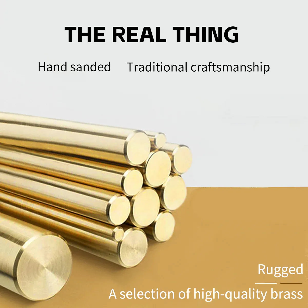 Copper Cabinet Handles Gold Drawer Pulls 3 Sizes Simple Closet Door Handle - 128mm