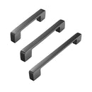 Dark Grey Modern Simple Wardrobe Handle 96/128/160mm Drawer Cabinet Door Pull - 128mm