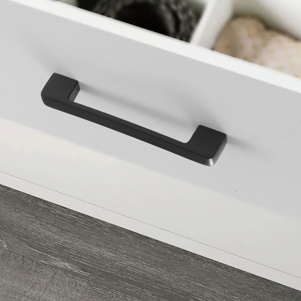 Dark Grey Modern Simple Wardrobe Handle 96/128/160mm Drawer Cabinet Door Pull - 128mm