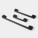 Dark Grey Modern Simple Wardrobe Handle 96/128/160mm Drawer Cabinet Door Pull - 128mm