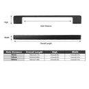 Dark Grey Modern Simple Wardrobe Handle 96/128/160mm Drawer Cabinet Door Pull - 160mm