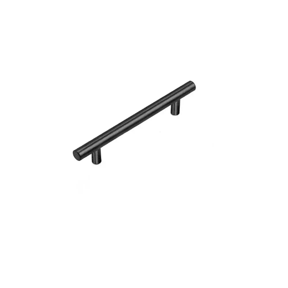 5PCS Black Kitchen Cabinet Door Handles Stainless Steel Door Drawer Pull T Bar - 350mm/224mm