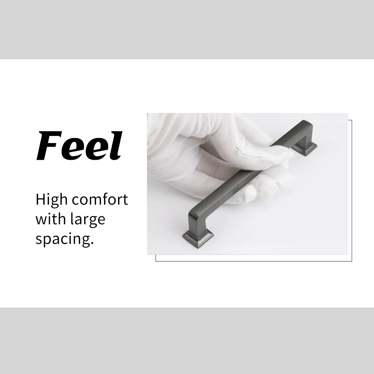 128mm 224mm Wardrobe Cabinet Door Handle Modern Simple Drawer Pull Furniture - Silver-128mm