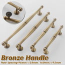Bronze Cabinet Door Handle Retro Chinese Style Pull for Closet Drawer Furniture - 128mm-Hole Distance