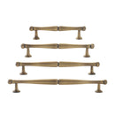 Bronze Cabinet Door Handle Retro Chinese Style Pull for Closet Drawer Furniture - 96mm-Hole Distance