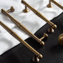 Bronze Cabinet Door Handle Retro Chinese Style Pull for Closet Drawer Furniture - 96mm-Hole Distance