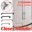 128mm 224mm Wardrobe Cabinet Door Handle Modern Simple Drawer Pull Furniture - Grey-128mm