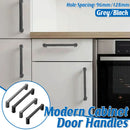 Modern Simple Cabinet Door Handle 96mm 128mm Long Pull for Kitchen Furniture - Grey - 128mm