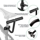 Bike Rear Seat Kit Set Carrier Cushion Backrest Footrest Safe for Bicycle Use