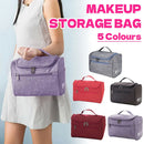 Womens Cosmetic Bag Make Up Case Travel Toiletry Wash Organiser Vanity Nail Box - Grey