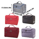 Womens Cosmetic Bag Make Up Case Travel Toiletry Wash Organiser Vanity Nail Box - Grey