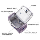 Womens Cosmetic Bag Make Up Case Travel Toiletry Wash Organiser Vanity Nail Box - Grey